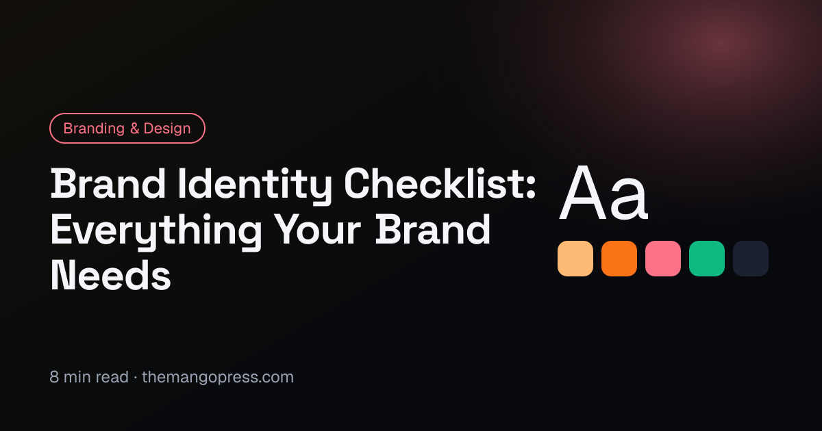Brand Identity Checklist: Everything Your Brand Needs