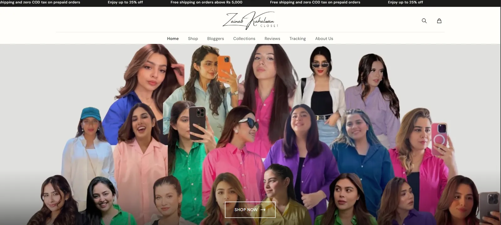 ZK Closet — E-commerce website & SEO optimization